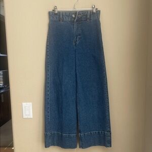 H&M Dark Blue Flare Jeans